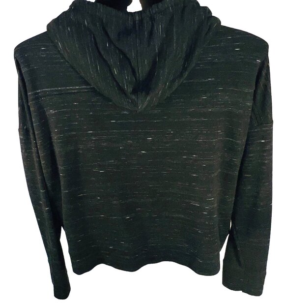 American Eagle Hooded Sweatshirt Women's L Oversized Dolman 3/4 Sleeve Heathered - Picture 6 of 11